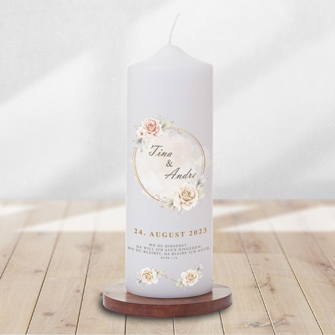 Personalized Wedding Candle 'rosen' Wedding Candle Wedding Candle Wedding Candle Wedding Candle