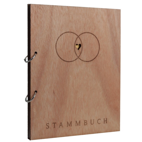 Family Record Book Made of Wood Family Book Wedding Wooden Etsy