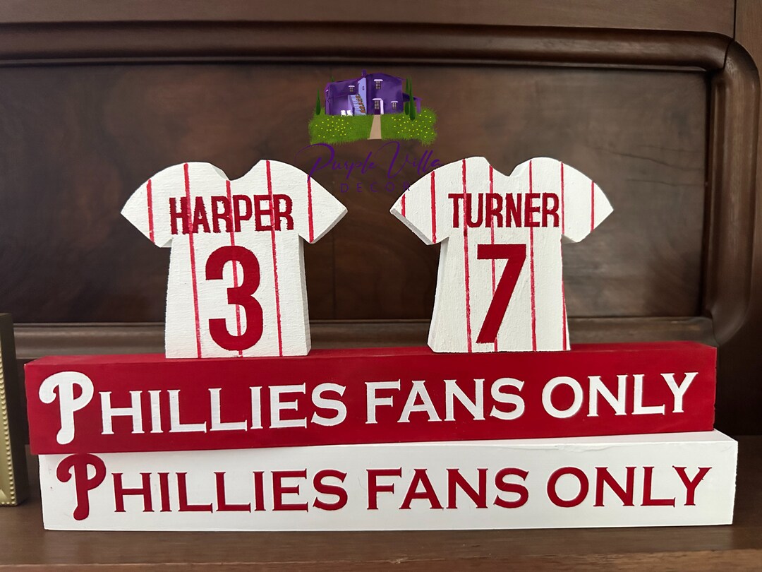 M Fans Only Sign Phillies Fans Only Wood Sign Baseball Decoration Philly Mancave Sports ...