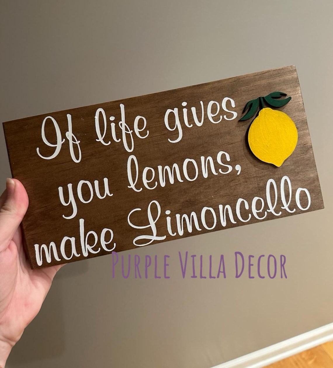 Limoncello Sign Italian Limoncello Sign Hand Painted Home Wood Decor Italy Kitchen Gift ...