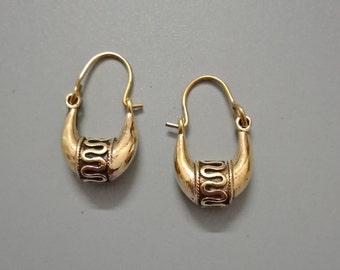 Brass Hoop Earrings, Dainty Hoop Earrings, Silver Hoop Earring, Indian Hoop Earrings, Hoop Earrings, Gift For Her,