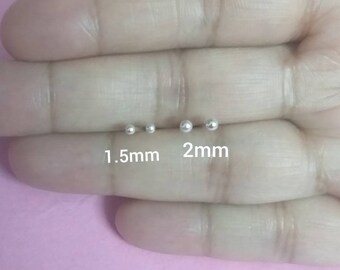 Orecchini A Sfera In Argento Sterling 925 Con Cristallo – 12 Mm – 29 Colori Disponibili