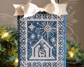 O Holy Night Cross Stitch Ornament Pattern