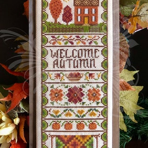 Autumn Band Sampler Cross Stitch Pattern