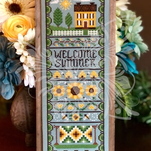 Summer Band Sampler Cross Stitch Pattern