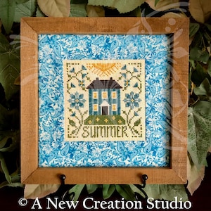 Summer Square Cross Stitch Pattern