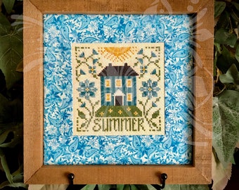 Summer Square Cross Stitch Pattern