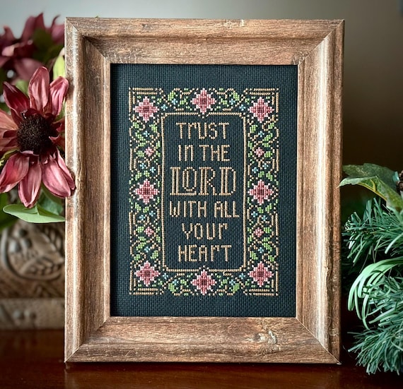 Trust in the Lord - Cross Stitch Pattern