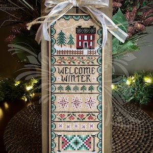 Winter Band Sampler Cross Stitch Pattern