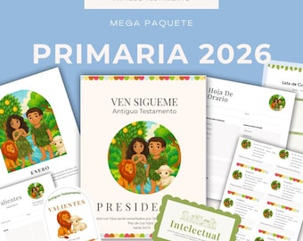 Kit Presidencia Primaria Editable | Carpeta Presidencia LDS | Organización Primaria | Recursos Iglesia PDF Español| Ven Sígueme 2026