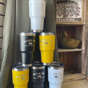 Personalized Drink Tumbler, 30 OZ  Insulated Travel Mug, Custom Gift, Hot or Cold, Laser Etched, Custom Yeti Style Cup, Coffee Travel Mug