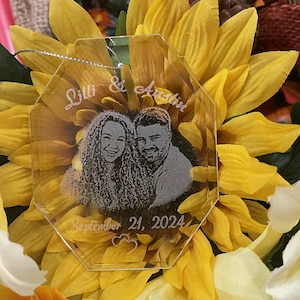 Glass Ornament Personalized for Any Occasion- Christmas- Sympathy Tribute- New Baby- Wedding Gift- Laser Engraved- Custom made-