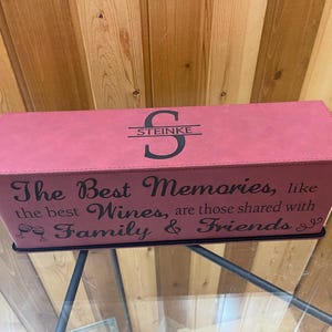 Personalized Custom Wine Box with Tools - Wedding Gift - Birthday Gift - Retirement Gift - Wine Lover