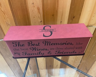 Personalized Rose Wine Box with Tools – Custom Engraved Gift
