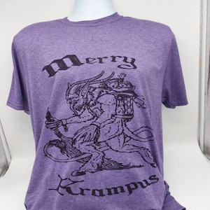 Krampus Creepy Christmas character shirt, sublimated bleached tie dye tshirt goth decor