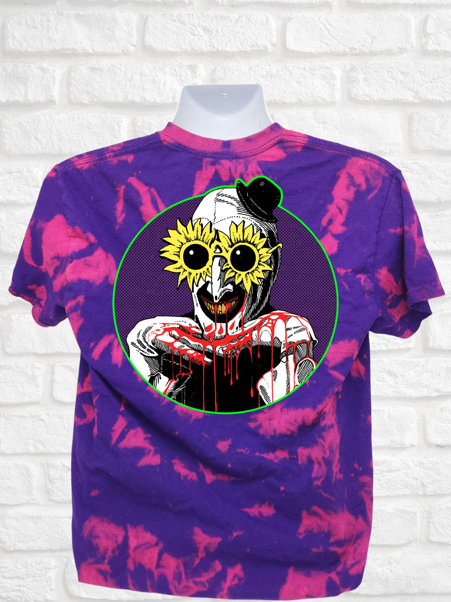 T-shirt Homme Manches Courtes Design Clown Graffiti - Modèle 33 - 100% Coton, Col Rond - Marque Friking