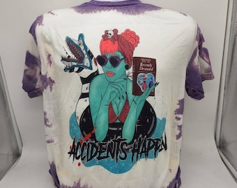 Horror halloween character shirt, valentines day sublimated tie dye shirt, goth decor horror graphic t-shirt