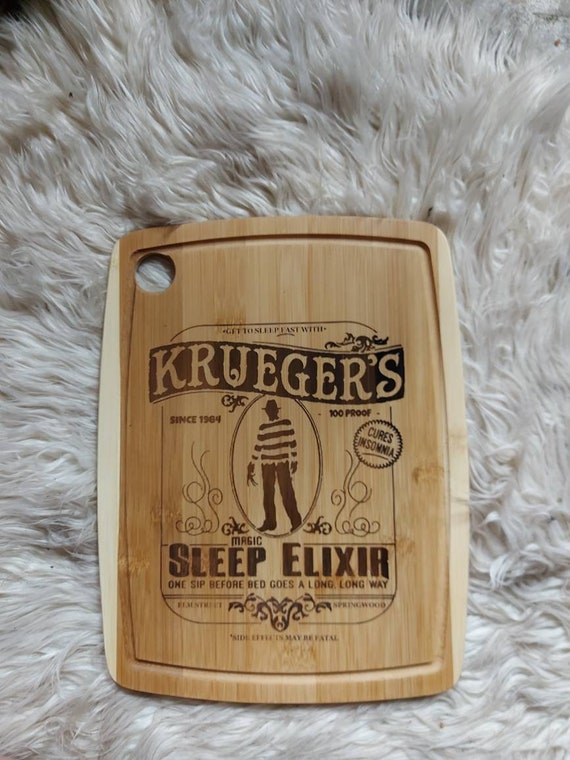 Horror bamboo cutting board horror charcuterie board Etsy