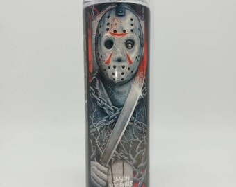 Gobelet en acier inoxydable sublimé de personnage d'horreur, tasse de café de tasse de café de décor de goth