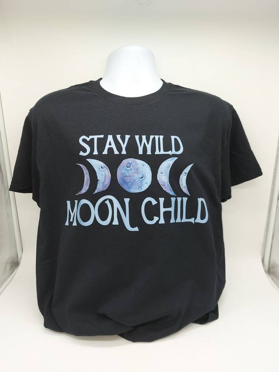 Stay wild moon child witch shirt, goth T-shirt halloween horror shirt
