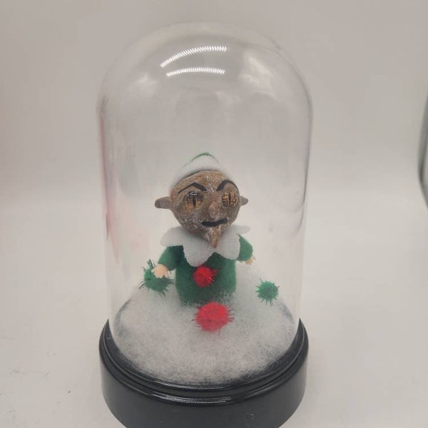 Creepy krampus christmas doll scary dolls goth doll halloween decor prop, horror decor Christmas gift, horror doll ooak home decor clown