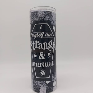 Horror character strange and unusual sublimated stainless steel tumbler, coffee mug coffee cup