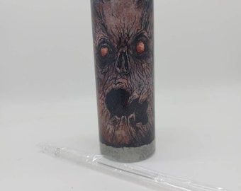 Gobelet en acier inoxydable sublimé Necronomicon personnage d'horreur, tasse à café tasse à café