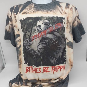 Horror halloween Jason Friday the 13th character shirt sublimated tie dye shirt, hockey mask goth decor horror graphic t-shirt
