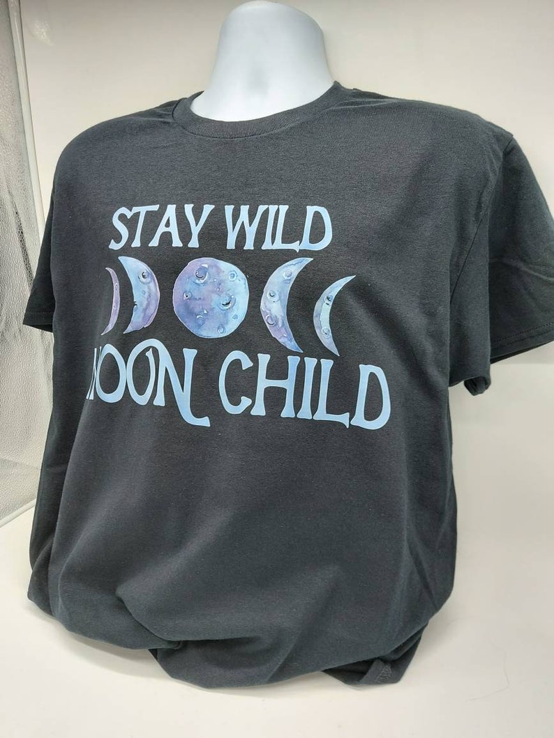 Koszulka Stay Wild Moon Child Witch, koszulka gotycka z nadrukiem Halloween Horror zdjęcie 9