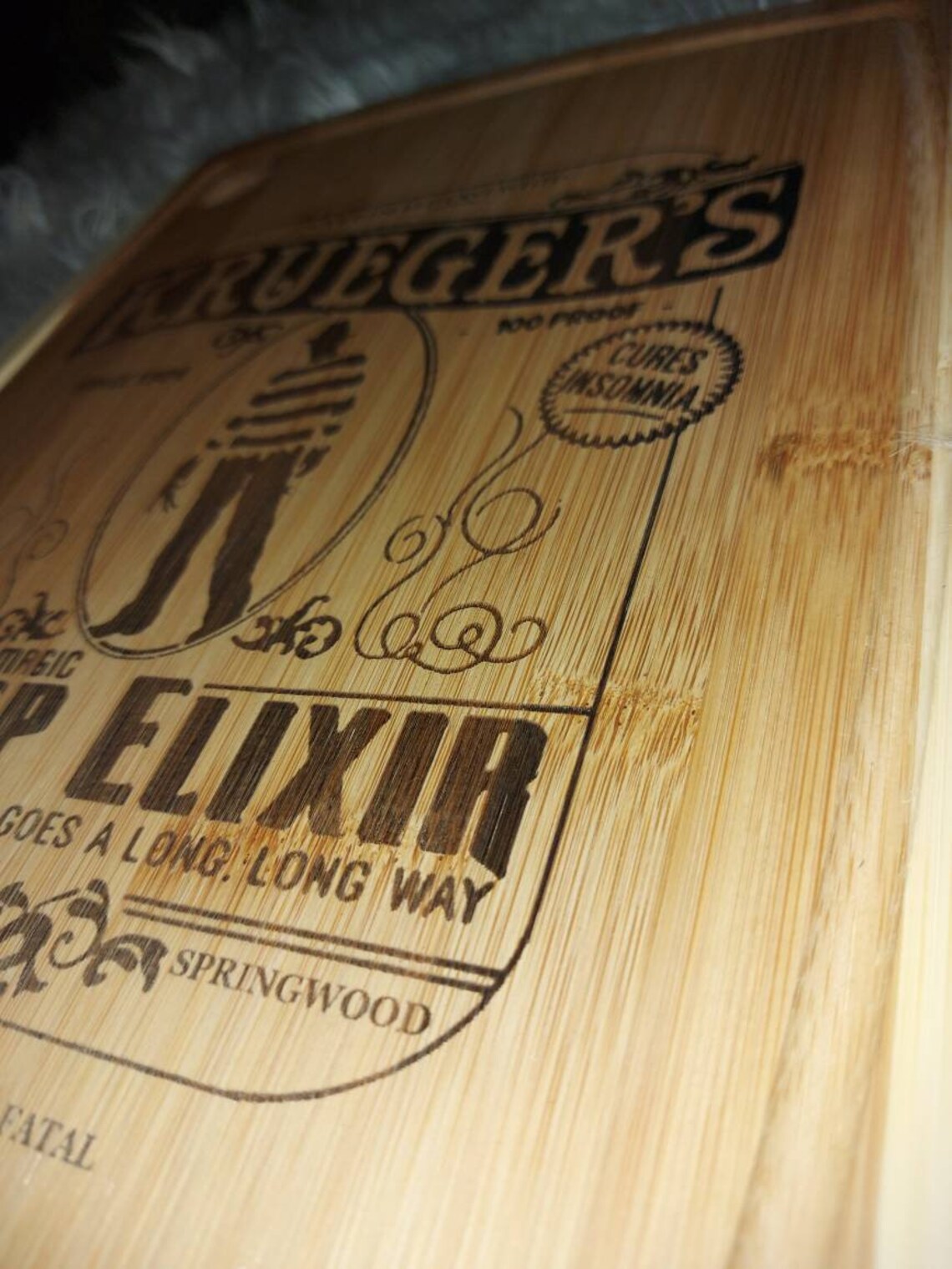 Horror bamboo cutting board horror charcuterie board Etsy