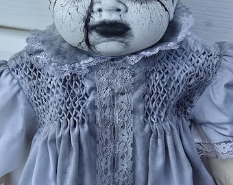 OOAK Horror-Puppe Unheilige Kommunion Gruselige Puppe Gespenster Gothik-Puppe Besessen Baby-Puppe Dunkles Dekor