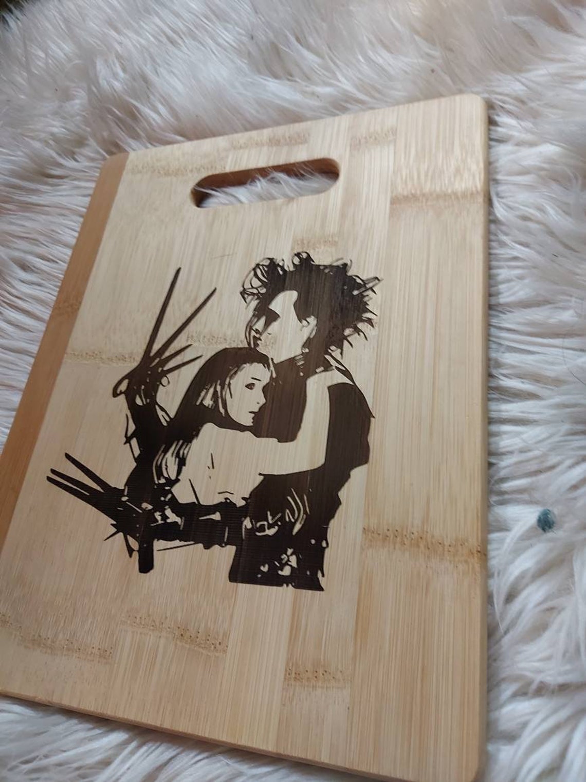 Horror bamboo cutting board Etsy