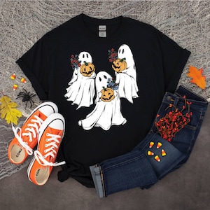 Vintage Retro Geist Horror Halloween Charakter Shirt sublimiert Tie Dye Shirt, Hockey Maske Gothic Dekor Horror Grafik T-Shirt