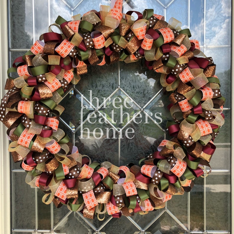 Let/'s do holiday sports team a special occasion etc. Custom for you Fall Wreath You tell me what you want and I make it a reality