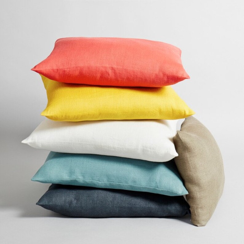 Linen pillowcase linen natural linen pillow cover eco organic Etsy