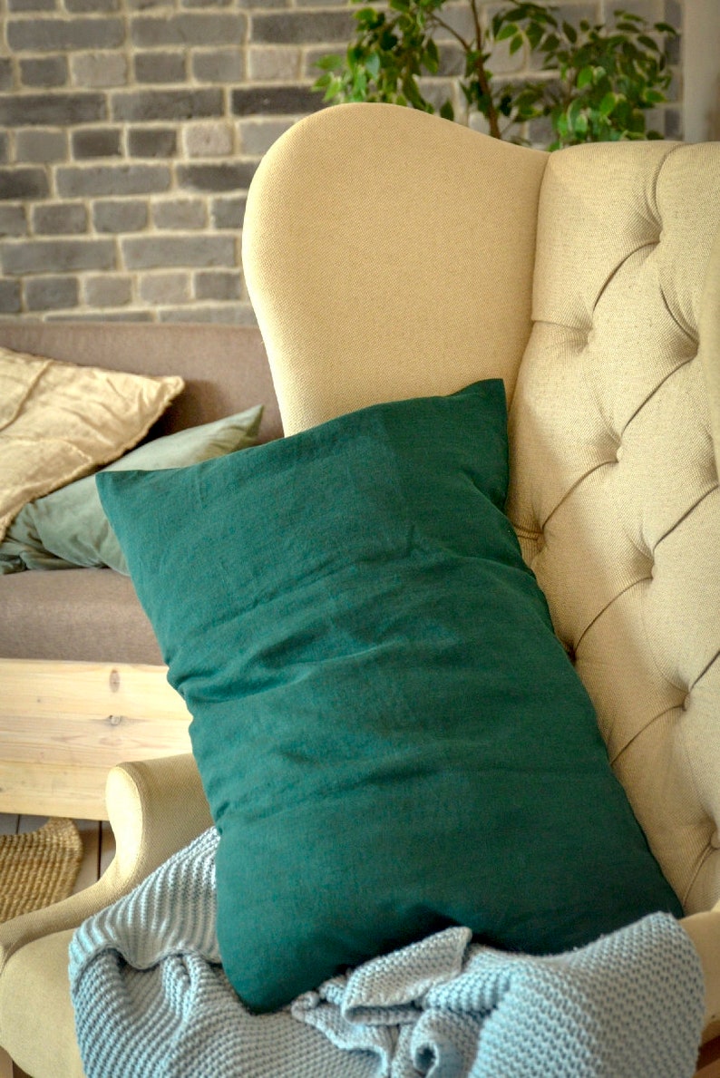Linen pillowcase linen natural linen pillow cover eco organic Etsy