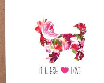 Maltese Cards, Maltese, Dog Cards, Greeting Cards, Dogs, Stationery, Notecards, Note Cards