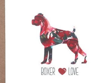 Boxer Cards, Boxer, Dog Cards, Greeting Cards, Dogs, Stationery, Notecards, Note Cards