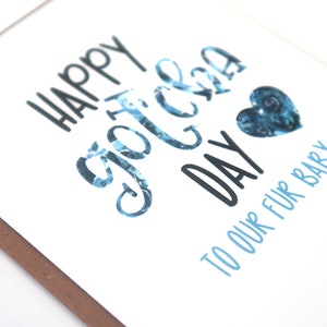 Happy Gotcha Day Dog Card, Watercolor Floral Adoption Card image 9