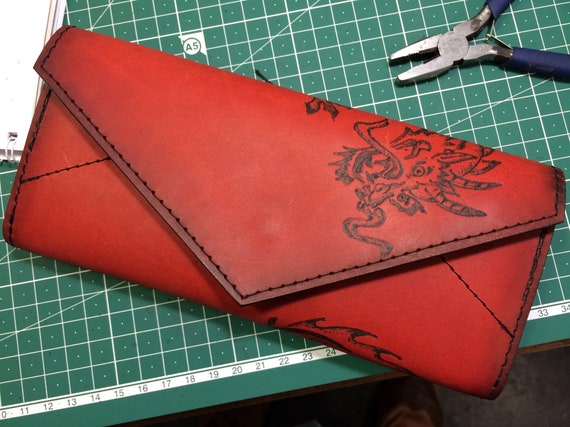 Cartera De Cuero Para El Hombre O La Mujer Artesanal único Etsy