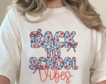 T-shirt ambiance rentrée scolaire, chemise premier jour d'école, cadeau enseignant, chemise enseignant drôle, bonjour la maternelle, cadeau enseignant personnalisé