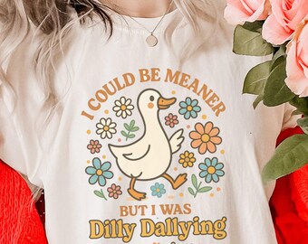 Chemise drôle je pourrais être méchante, t-shirt sarcastique de couleurs de confort, chemise de dilly, chemise d'humour tendance, chemise pleine d'esprit, t-shirt esthétique sarcastique,