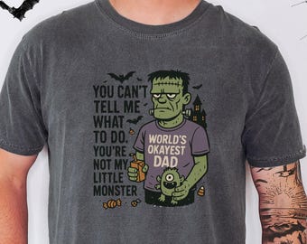 Halloween dad shirt, Funny Halloween Dad T-Shirt, Little Monster Shirt, Retro Shirt, Halloween Shirt, Funny Dad Shirt, Dad Halloween Shirt