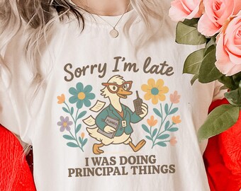 Cadeau de remerciement pour le principal, cadeau pour le principal d'une école primaire, idée cadeau pour le personnel enseignant, chemise de fin d'année pour le principal, t-shirt pour chef d'établissement