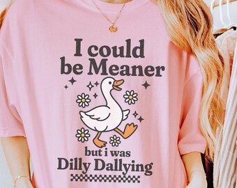 Chemise drôle je pourrais être méchante, t-shirt sarcastique de couleurs de confort, chemise de dilly, chemise d'humour tendance, chemise pleine d'esprit, t-shirt esthétique sarcastique,