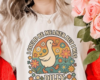 Chemise drôle je pourrais être méchante, t-shirt sarcastique de couleurs de confort, chemise de dilly, chemise d'humour tendance, chemise pleine d'esprit, t-shirt esthétique sarcastique