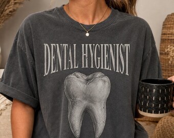 T-shirt pour hygiéniste dentaire, T-shirt pour assistant(e) dentaire, Cadeau pour hygiéniste dentaire diplômé(e), Cadeau de fin d'études en hygiène dentaire, T-shirt pour hygiéniste dentaire pédiatrique, Cadeau de Noël