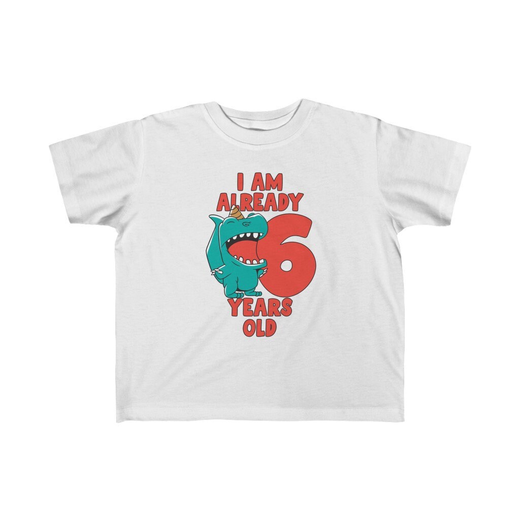 6. Geburtstag Shirt 6. Geburtstag Dino Geburtstag Shirt im Etsy.de