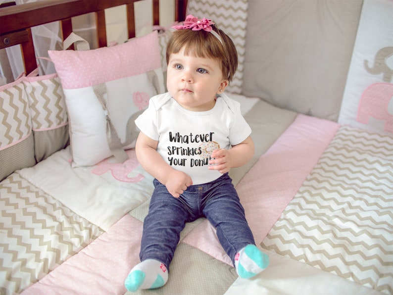 Donut Onesie Baby Whatever Sprinkles Your Donut Baby Onesie Etsy