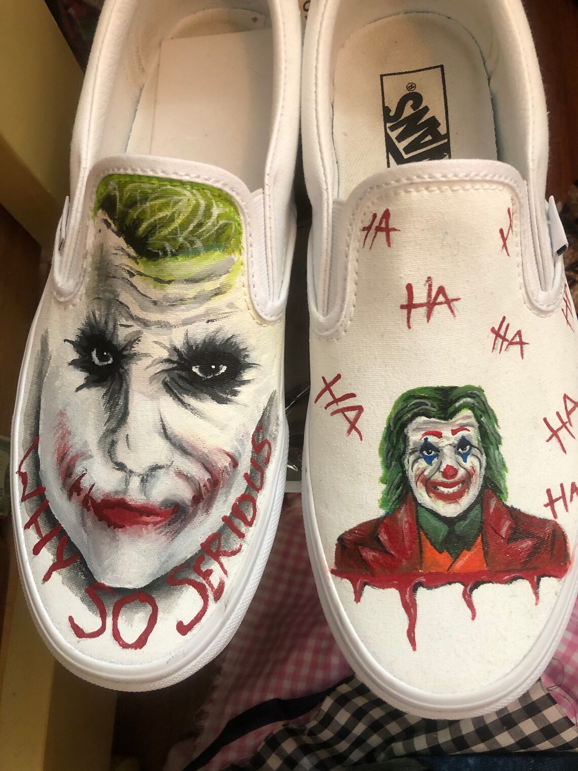Joker Shoes Custom Painted Shoes - Etsy